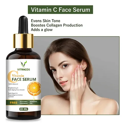 VITRACOS Vitamin C Serum Natural Ingredients With The Essential Vitamins And Hyaluronic Acid