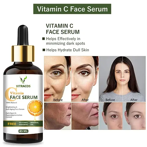 VITRACOS Vitamin C Serum Natural Ingredients With The Essential Vitamins And Hyaluronic Acid