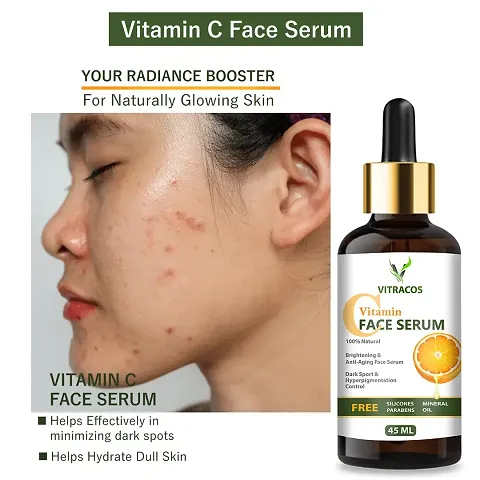 VITRACOS Vitamin C Serum Natural Ingredients With The Essential Vitamins And Hyaluronic Acid