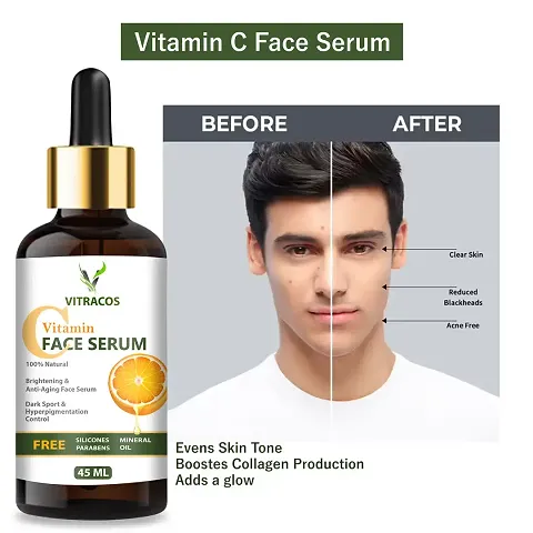 VITRACOS Vitamin C Serum Natural Ingredients With The Essential Vitamins And Hyaluronic Acid