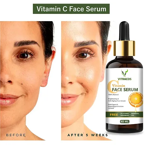 VITRACOS Vitamin C Serum Natural Ingredients With The Essential Vitamins And Hyaluronic Acid