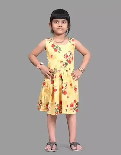 Fabulous Viscose Rayon A-Line Dress For Girls