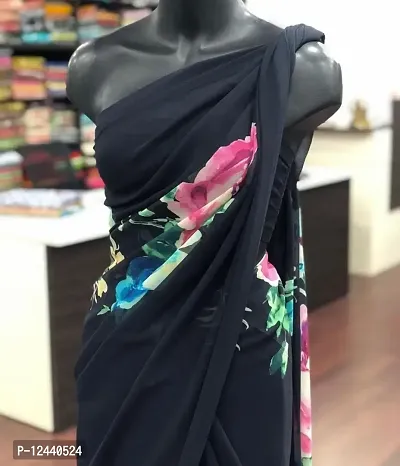 Fancy Georgette Saree with Blouse Piece for Women