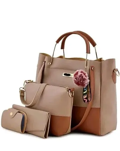 Fancy PU Handbags for Women- 4 Pieces