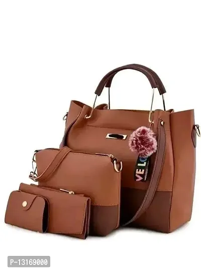Fancy PU Handbags for Women- 4 Pieces