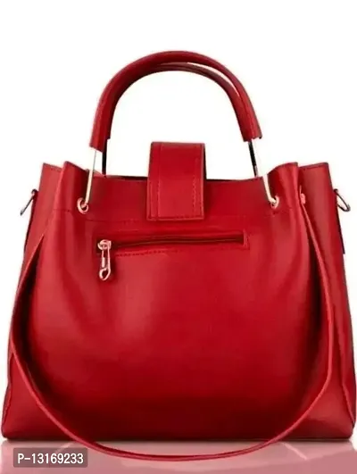 Fancy PU Handbag for Women- 3 Pieces-thumb2