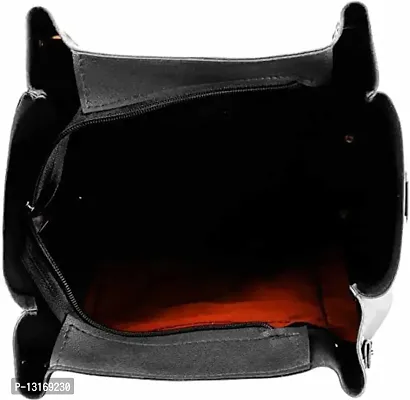 Stylish Black Pu Handbags For Women-thumb3