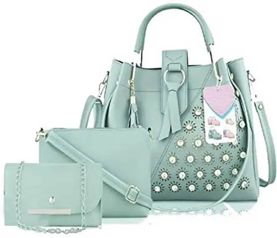 Combo Of 3 Gorgeous PU Handbags For Women