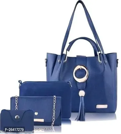 Combo Of 4 Fancy PU Handbags For Women