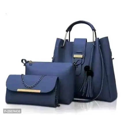 Combos Of 3 Solid PU Handbags For Women