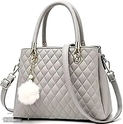 Stylish Self Pattern PU Handbag For Women-thumb0