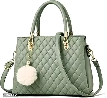 Stylish Self Pattern PU Handbag For Women