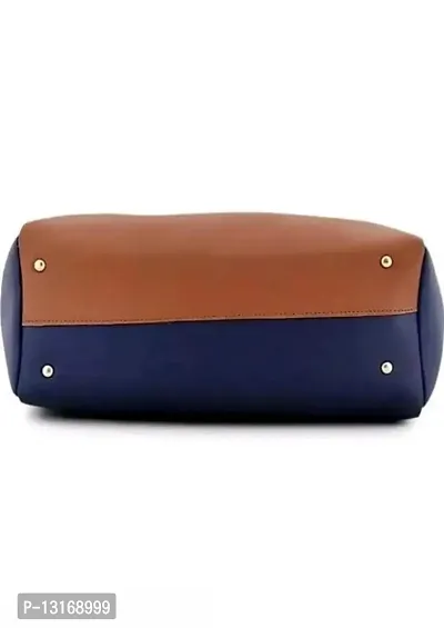 Stylish Navy Blue Pu Handbags For Women-thumb2