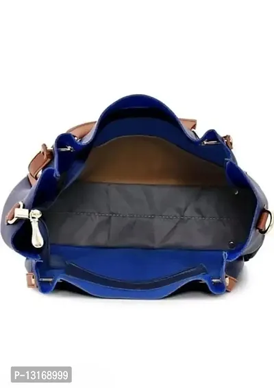 Stylish Navy Blue Pu Handbags For Women-thumb4