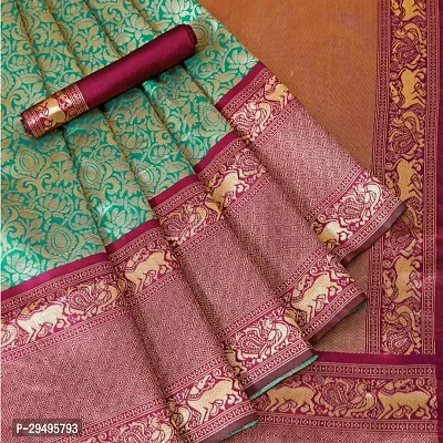 TRENDY SOFT SILK SAREES WITH BLOUSE PIECE