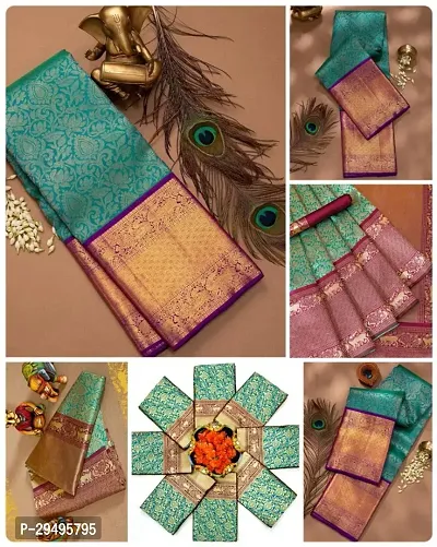 TRENDY SOFT SILK SAREES WITH BLOUSE PIECE