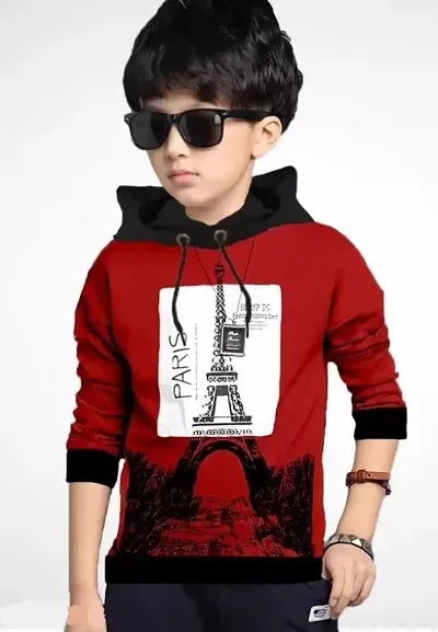 Printed Round Neck Full Sleeves T Shirt for Boys
