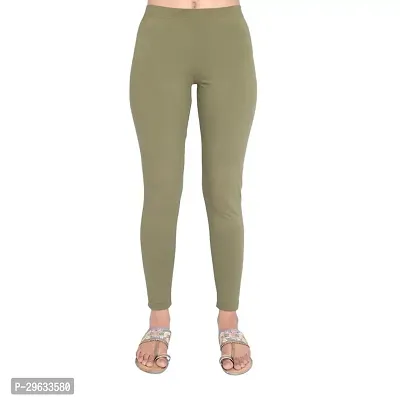 Stretchable Cotton Ankle Length Leggings for Women-thumb0