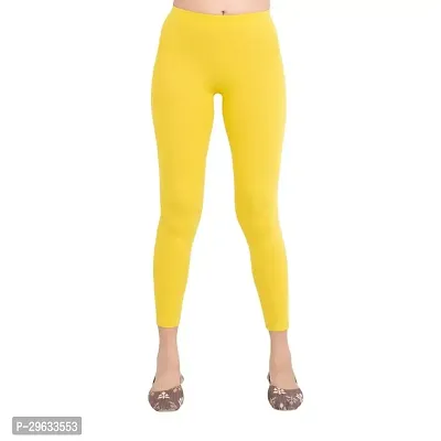 Stretchable Cotton Ankle Length Leggings for Women-thumb0