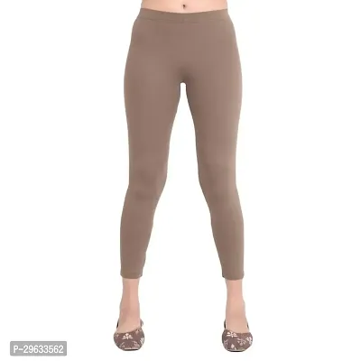 Stretchable Cotton Ankle Length Leggings for Women-thumb0