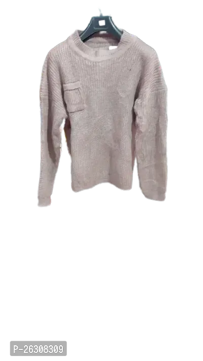 Comfortable White Wool Sweater For Women