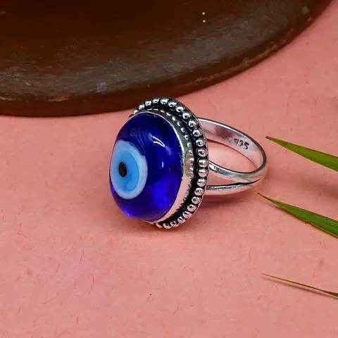 925 Sterling Silver Evil Eye Ring