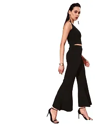 Great Choice Solid Full Set Sleeveless Top And Bottom Trousers For Women-thumb1
