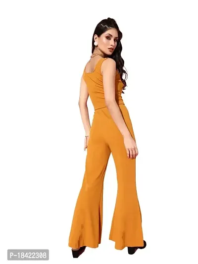 Great Choice Solid Full Set Sleeveless Top And Bottom Trousers For Women-thumb4