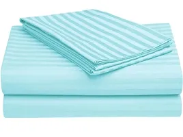 Premium Satin Stripe King Size Bedsheet with 2 Pillow Covers-thumb4