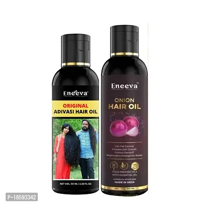 Eneeva Adivasi oil -50 M.L  Onion hair oil  -100M.L ( Pack of -2 )