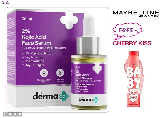 2% Derma  serum Kojic Acid Face Serum 30ml  Baby Lipbam Free