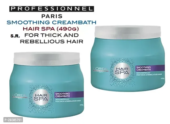 L'OREAL Hair Spa Smoothing Creambath  490g PAck Of-2-thumb0