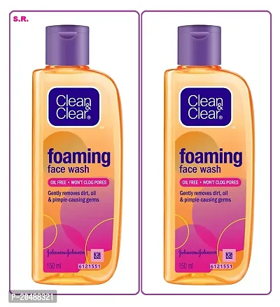 Clean  Clear  Foaming Face Wash 150 ml (Pack Of-2)-thumb0