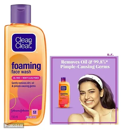Clean  Clear Foaming Face Wash 150ml-thumb0