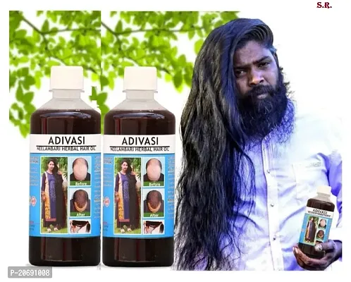 Adivasi Herbal Hair Oil 200ml (Pack Of-2)-thumb0