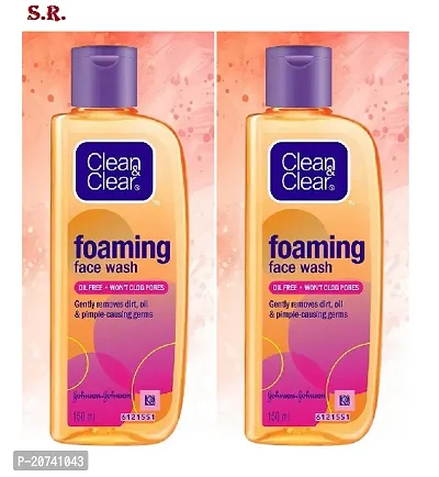 Clean  Clear Foaming Face wash 150 ml (Pack Of-2)-thumb0