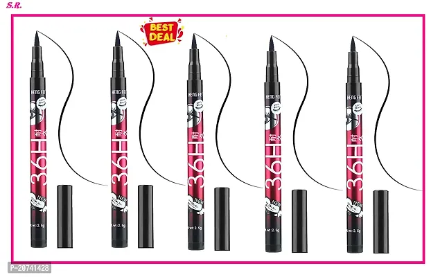 Eye Liner 36H Waterproof  (Pack Of-5)