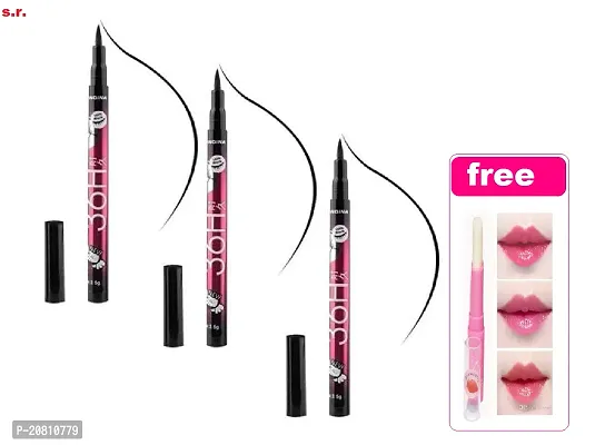 Eye Liner 36H (Pack Of-3)  Lipbam Free