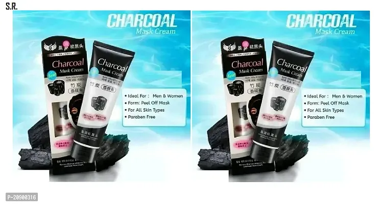 Charcoal Peel Off Mask Cream 100ml (Pack Of-2)