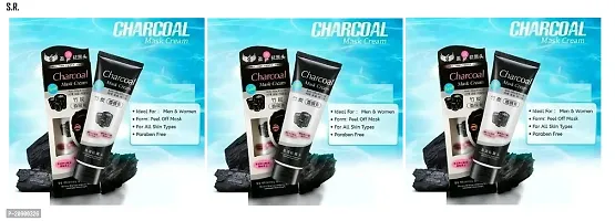 Charcoal Peel Off Mask Cream 100ml (Pack Of-3)