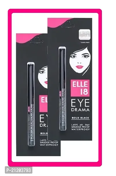 ELLE 18  Eye Liner WaterProof (pack Of-2)