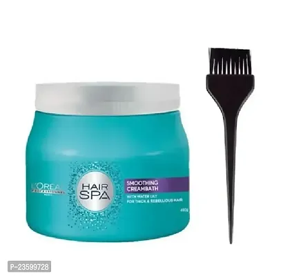 L'OREAL Smoothing Creambath  Hair Strong  Spa 490gm With Brush-thumb0