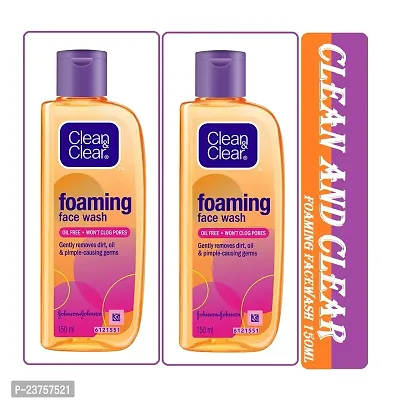 Clean  Clear  Foaming Skin Glow Face Wash 150ml Pack Of-2