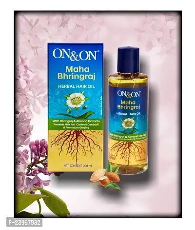 OnOn Maha Bhringraj Herbal Hair Growth Oil 200 ml-thumb0