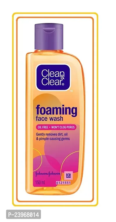 Clean  Clear Skin Type Foaming Face Wash 150ml-thumb0