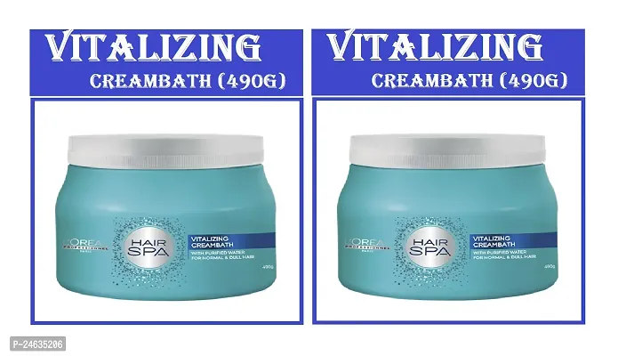 L'OREAL Professional  Vitalizing  Creambath Hair Spa 490gm (Pack Of-2)-thumb0