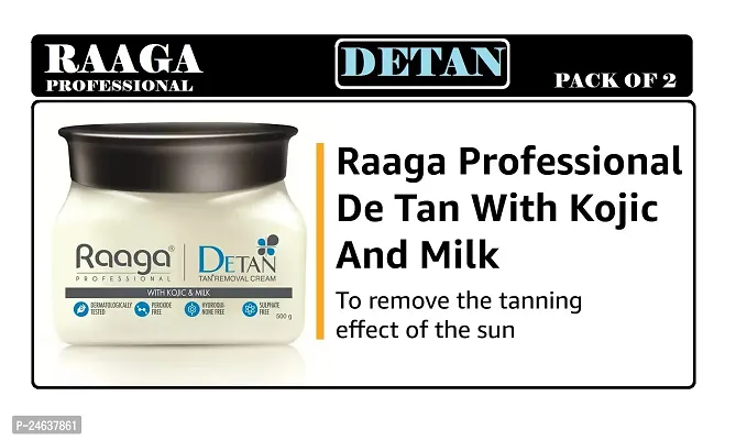 Raaga Professional De-Tan Cream Kojic And Milk  Cream 500gm-thumb0