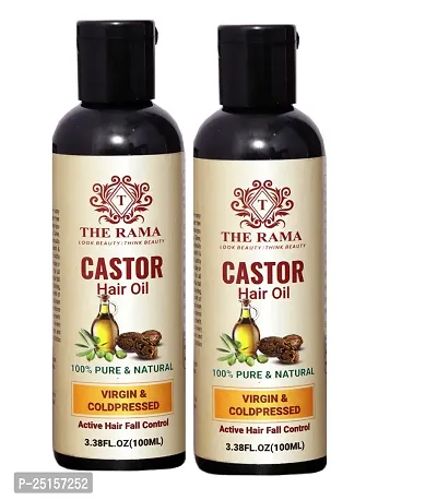 The  Rama  Castor Hair Fall Control  Oil  100 ml Pack -2-thumb0