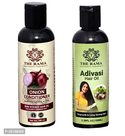 The Rama Onion Hair Conditioner 100  ml And  The Rama Adivasi  Hair Oil 100 ml-thumb0