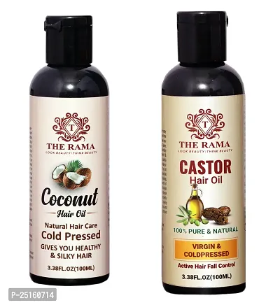 The Rama Coconut Hair Oil 100 ml And   The Rama Castor Hair Oil 100 ml-thumb0